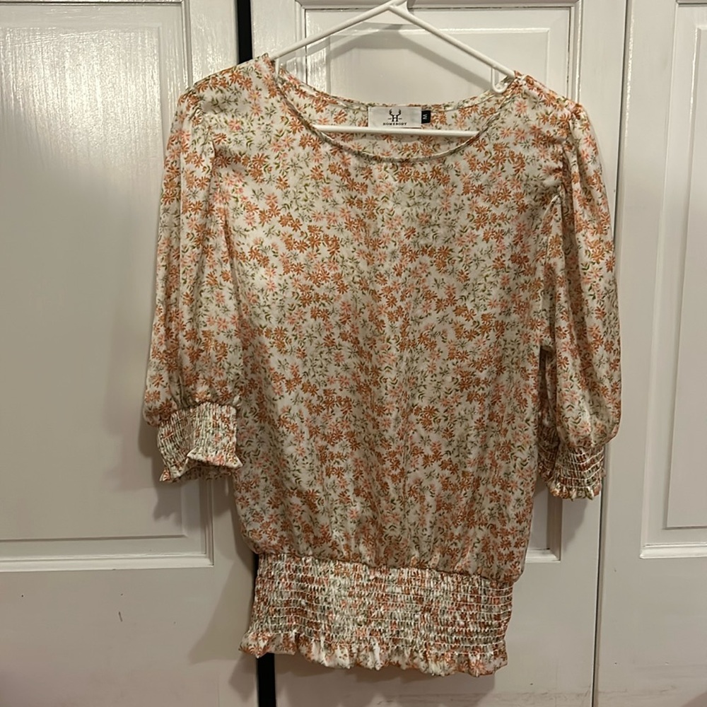 Homebody Silky Floral Blouse